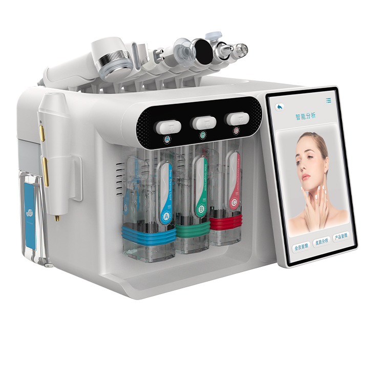 2026 Face Care Deep Hydration Oxygen Peel 8-in-1 Hydro Dermabrasion Oxygen Jet Aqua Small Bubble Skin Clean Facial Care Device