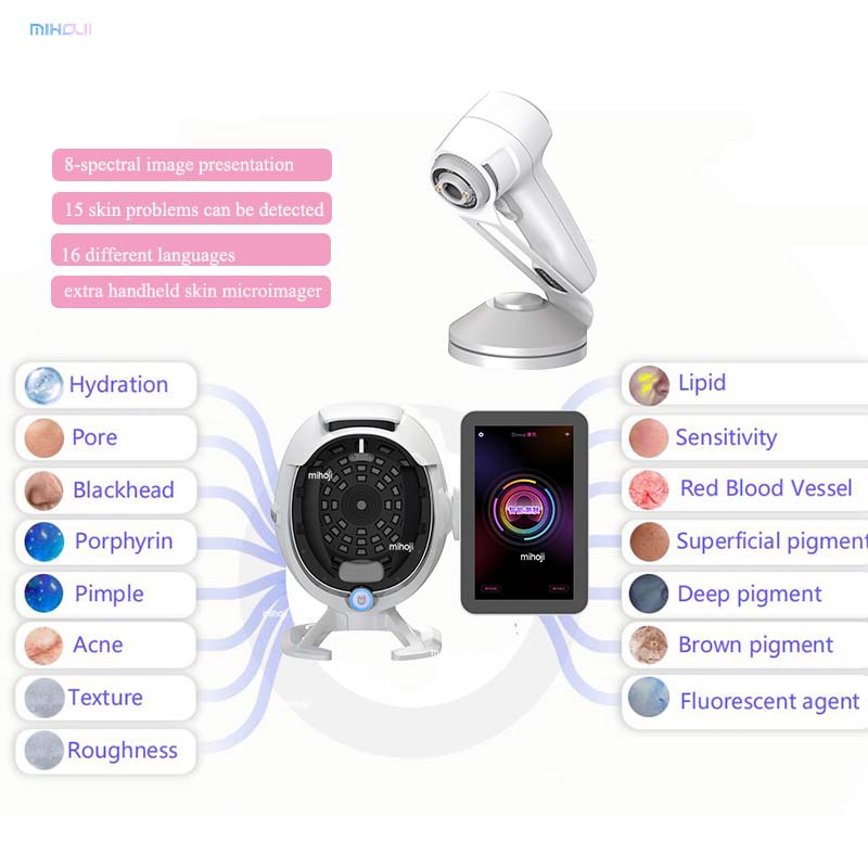 Korea Skin Analysis Machine Facial Skin Analyzer Ce Mark 3D Bitmoji Skin Analysis Machine