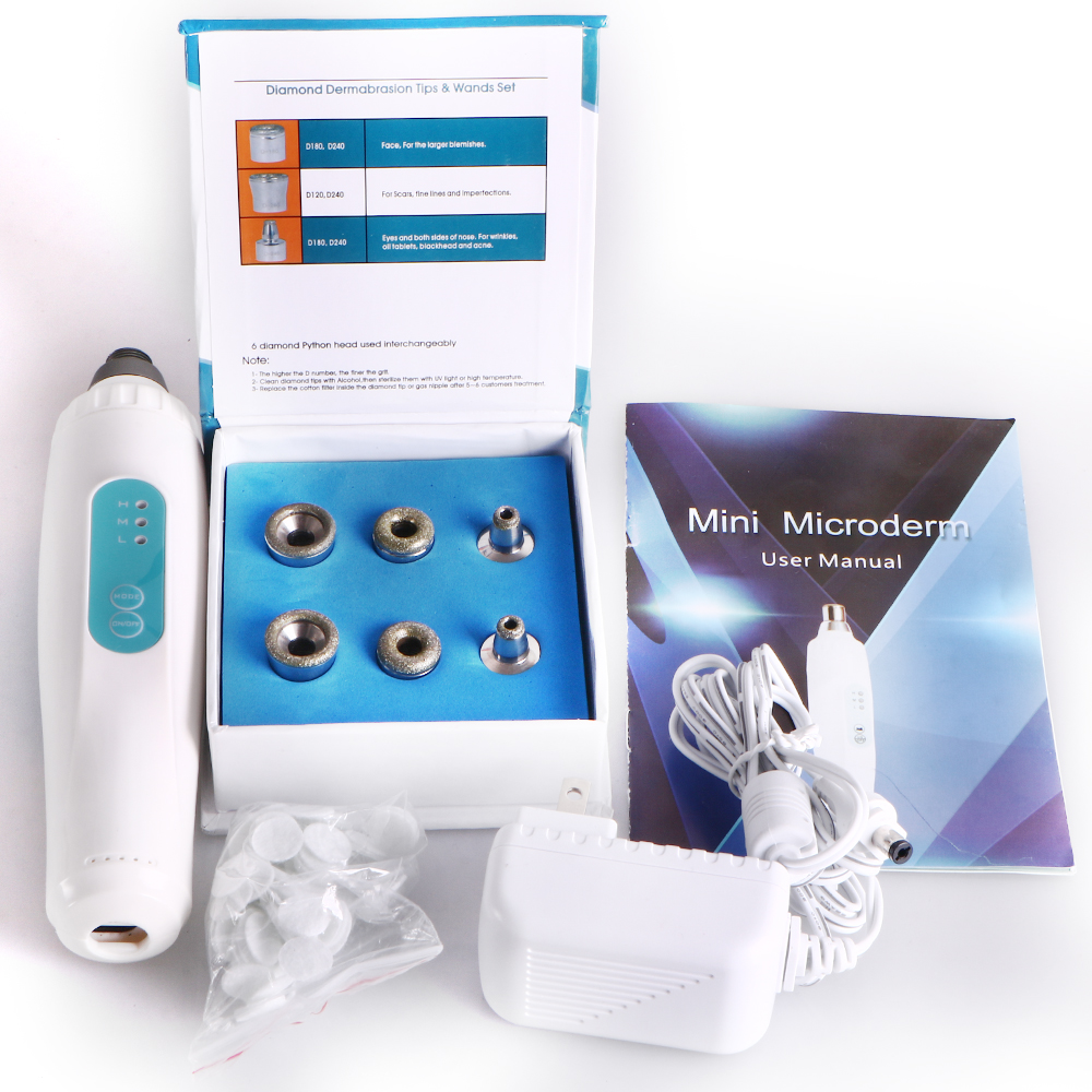 2023 Portable Diamond Face Dermabrasion Blackhead Vacuum Removal Machine Microdermabrasion Machine at Home