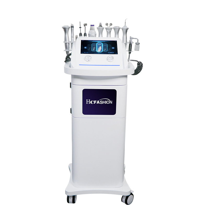 Multifunctional 11-in-1 Portable Oxygen Facial Machine Water Jet Cleansing Exfoliation Pore Shrinking Whitening Acne Treatment