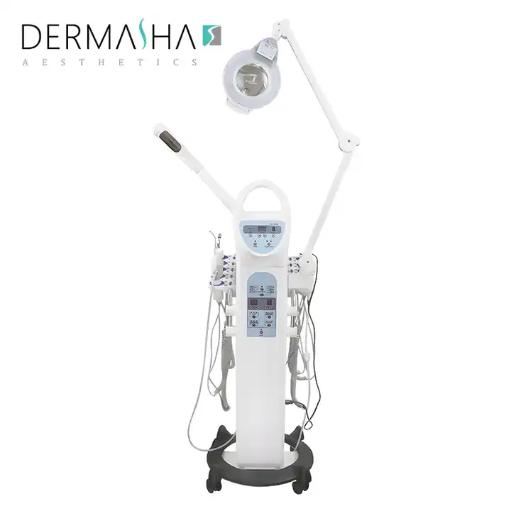 9 In1 High Frequency Ultrasonic Facial Machine with Steamer Skin Tightening Anti Wrinkle Face Care Facial Therapy Equipment