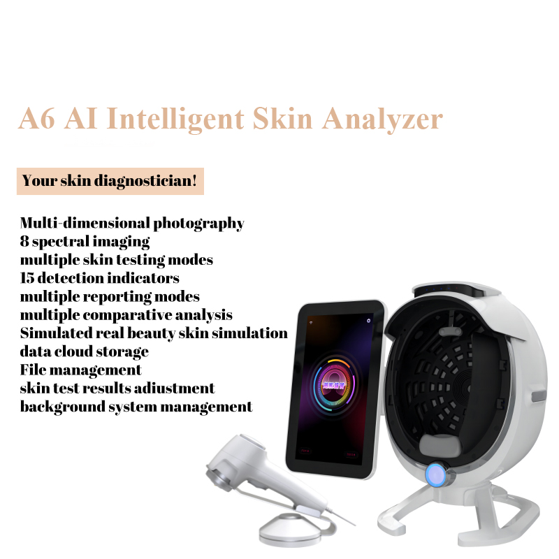 Bitmoji AI Magic 3D Mirror Facial Scanner Analizador De Piel Acne Skin Analysis Full Face Scanner Testing Skin Analyzer Machine