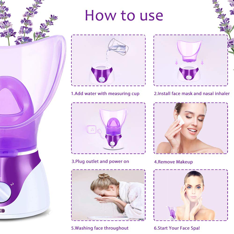 Facial Steamer Professional Steam Inhaler Detail 10