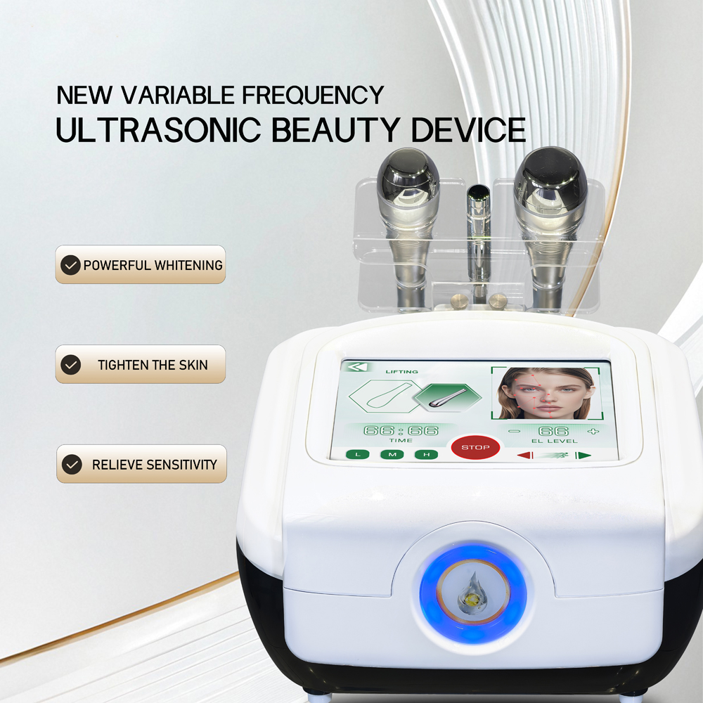2025 New Arrival Facial Skin Rejuvenation Variable Frequency 1Mhz 3Mhz 10Mhz Ultra Sonic Sound Wave Face Body Beauty Machine