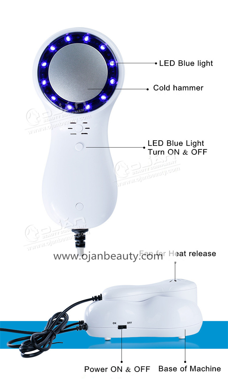 Cryo Facial Skin Cool Cryo-electroporation Beauty Machine/hot Cold Hammer Anti Aging Devices
