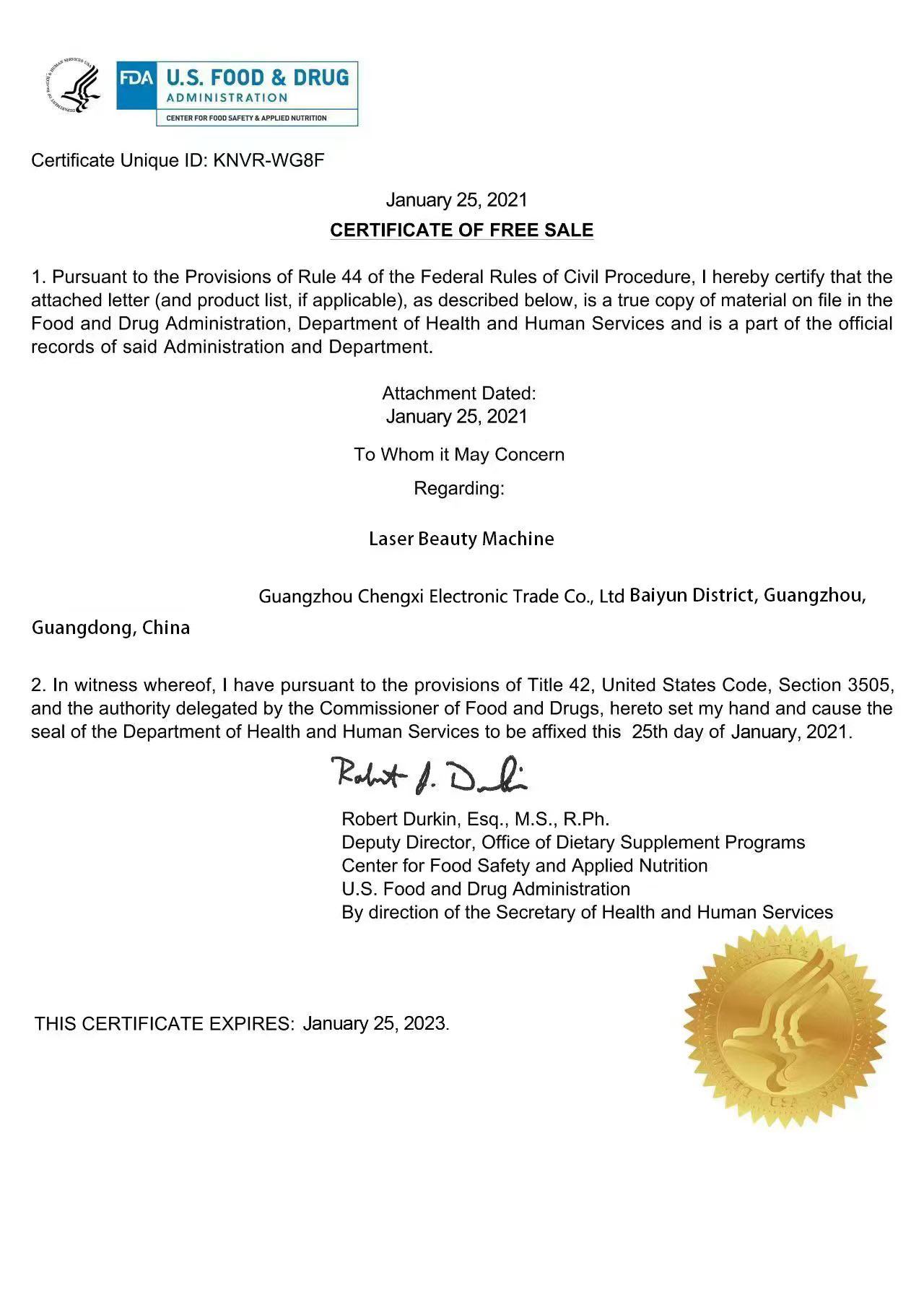 Certification 1