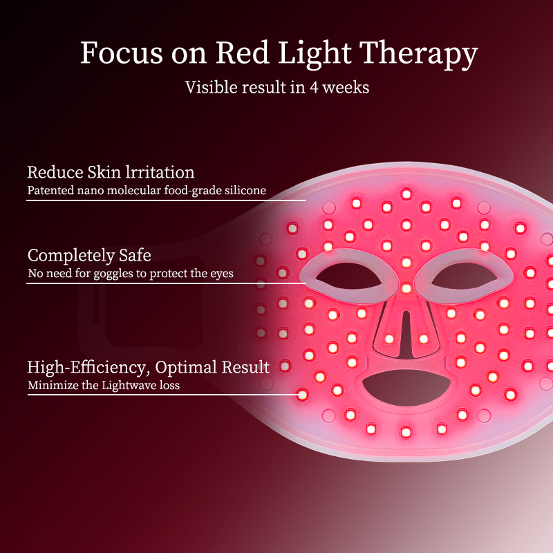 REDSKY Led Face Mask Infrared Light Red Light Therapy Mask For Skincare Beauty Salon Equipment