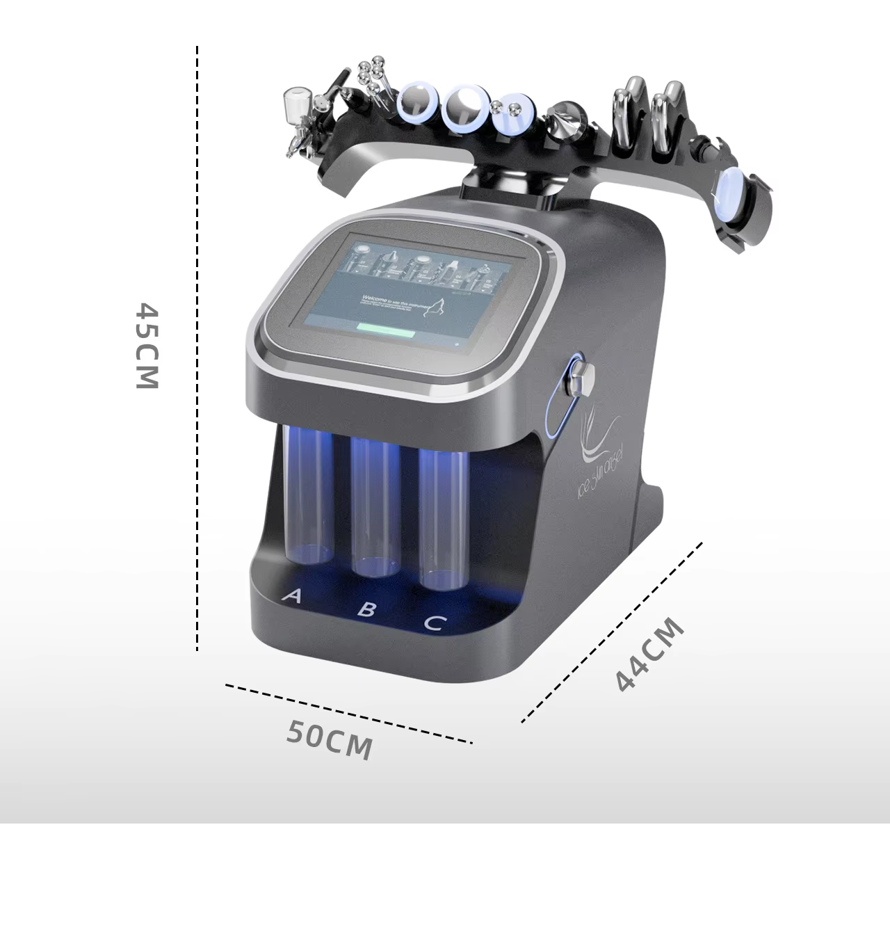Hydra Bubble 10-in-1 Home Use Skin Beauty Machine Facial Care Equipment with Oxygen Jet Peel & H2O2 Deep Cleaning Model