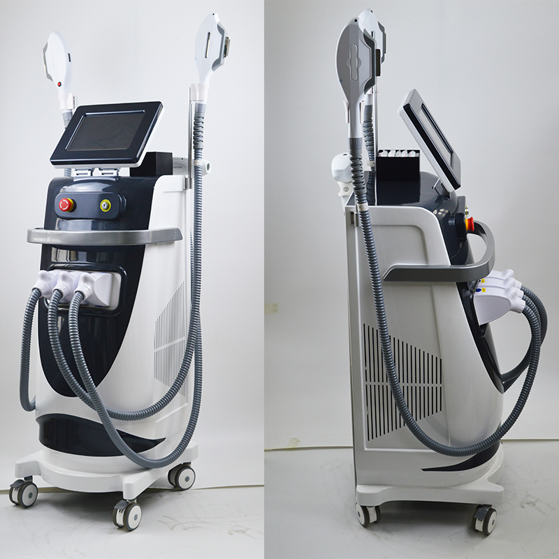 Opt IPL + Elight + RF + ND YAG Laser 4 in 1 Multifunction Facial Treatment