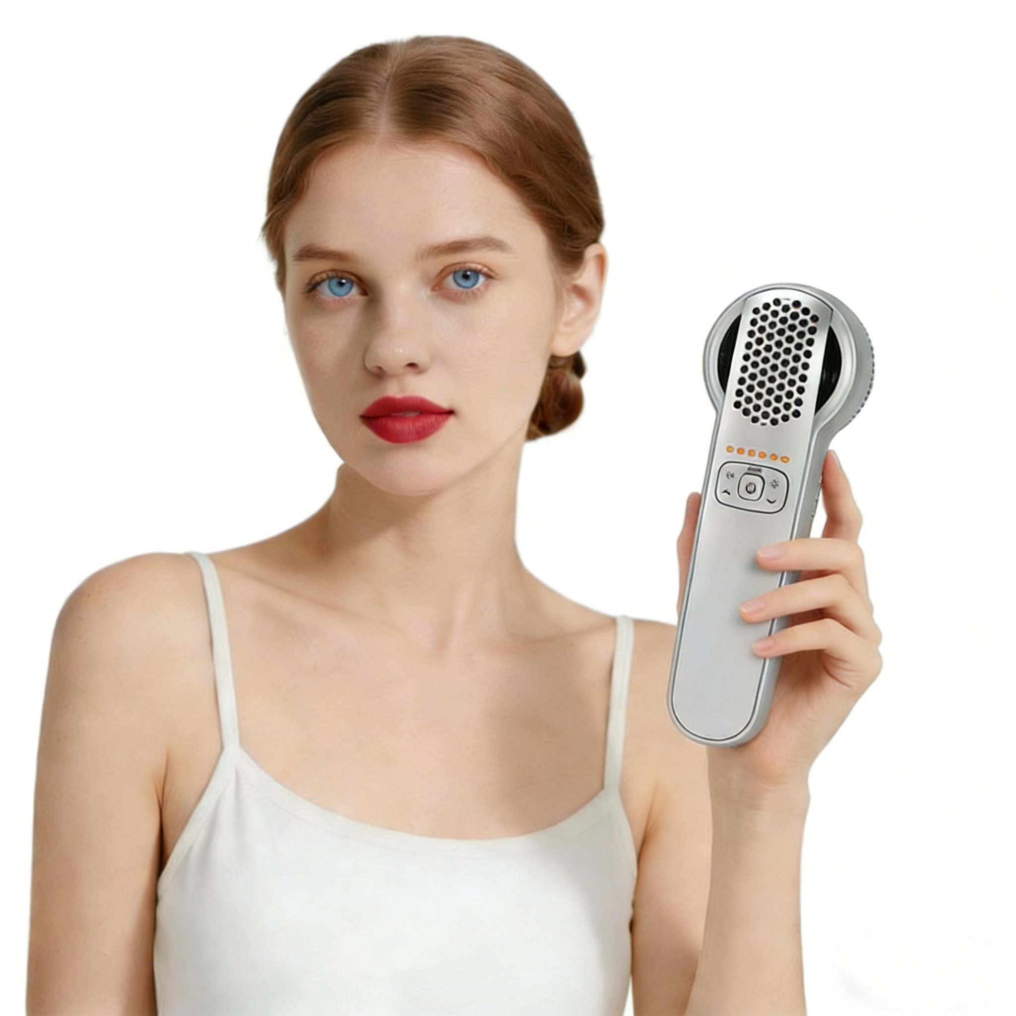 Handheld Cryotherapy Cooling Tool Facial Care Device 2in 1 Hot Cold Skin Tightening Facial Lifting Vibration Massage Hammer