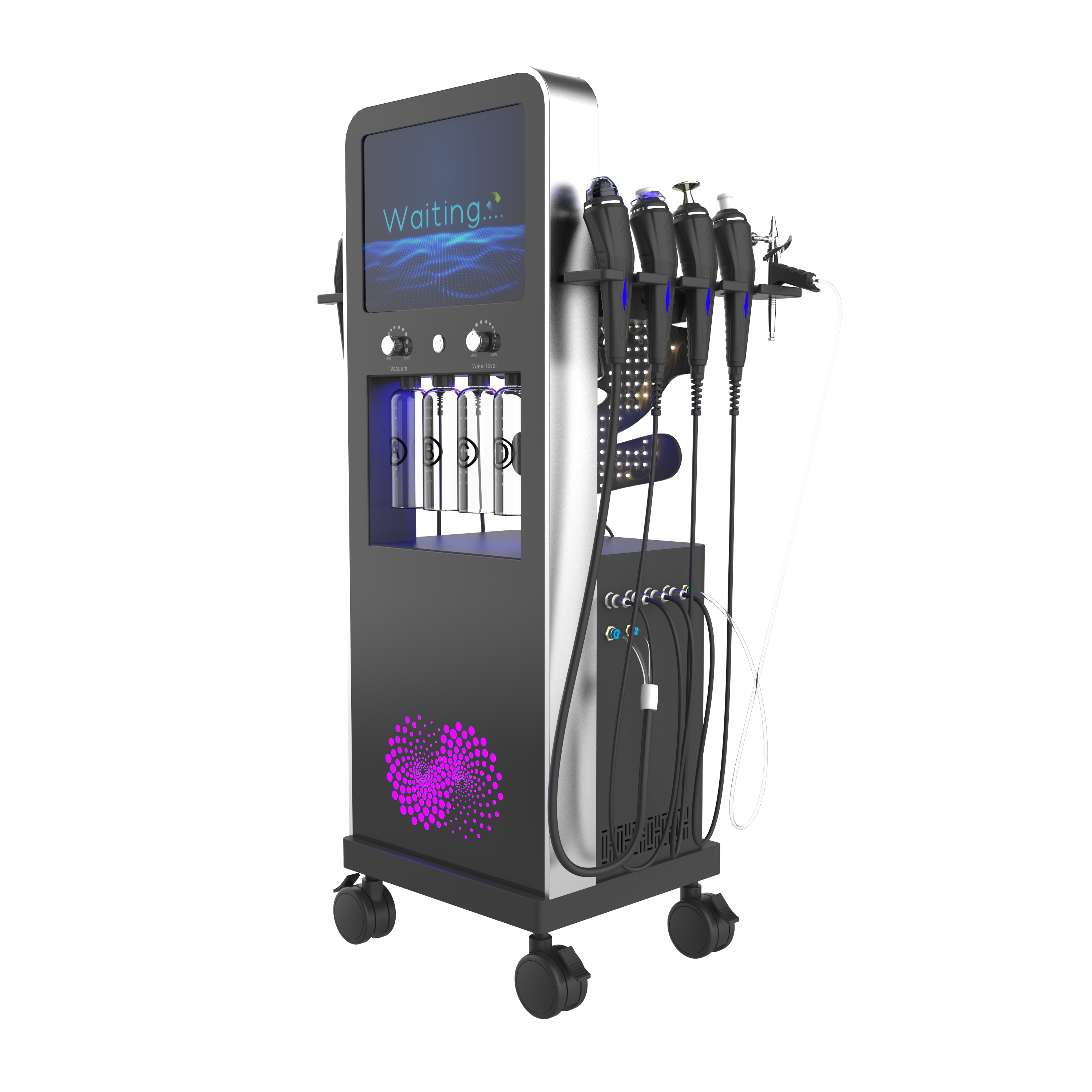 Professional Home Skincare Machine Hydra Dermabrasion Facial Cleanser 360&deg; Vortex Nozzle Deep Pore Skin Tightening Vacuum