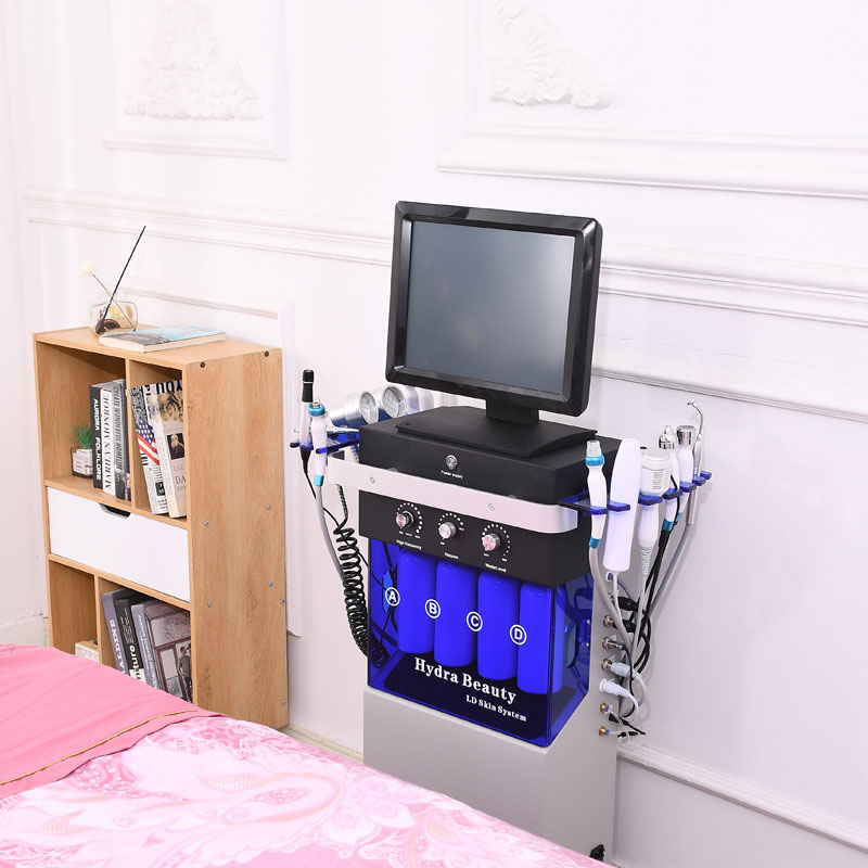 New Design 14 in 1 Hydro Aqua Facial System Hydrodermabrasion Oxygen Jet Skin Care Device CE Hydra Beauty Facial Machine