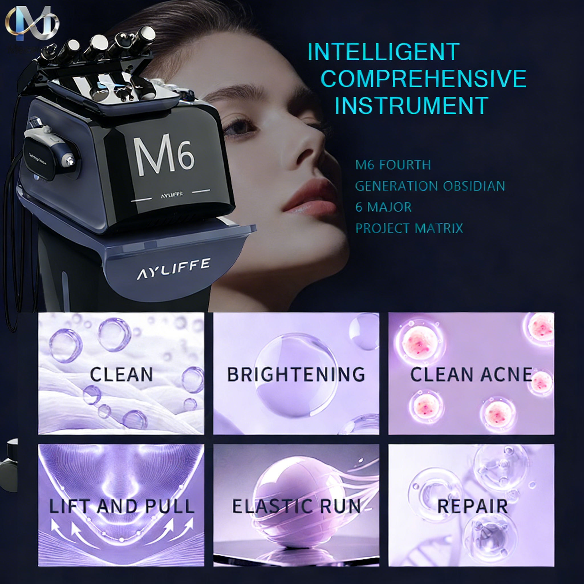 2026 Most Advanced Small Bubble Dermabrasion Diamond Skin Tightening Firming Facial Lift Machine US/EU/UK Compatibility CE