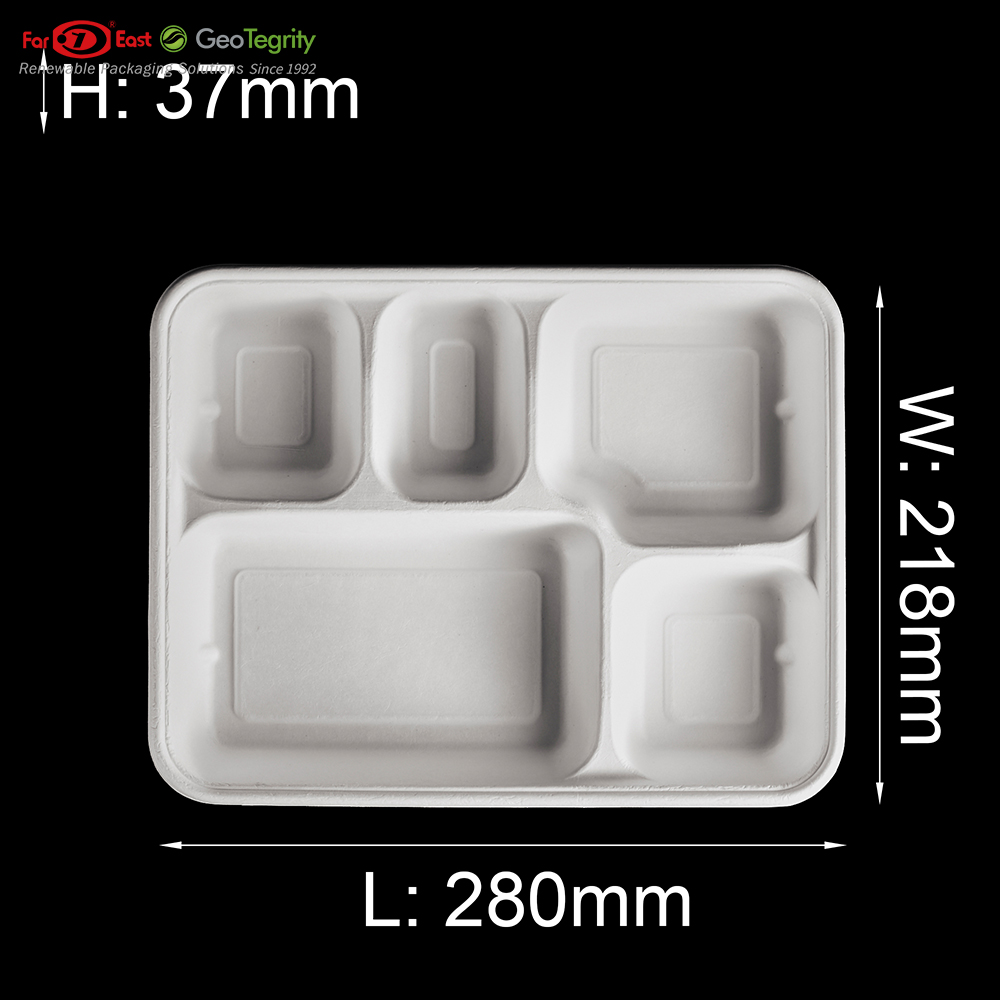 Biodegradable Restaurant Fast Food Packaging Boxes Paper Eco-friendly Disposable Lunch Box With Lid
