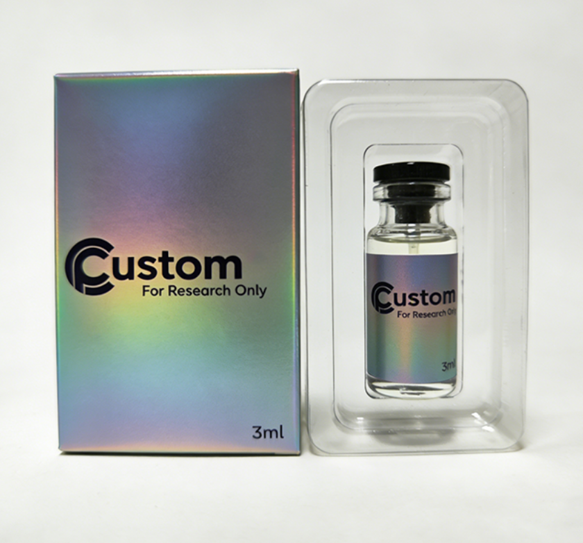 Custom Free Design Waterproof Eco-Friendly Medicine Packaging Pill 2ml/3ml/10ml Label Peptide Box 1pack 2Vials Paper Board