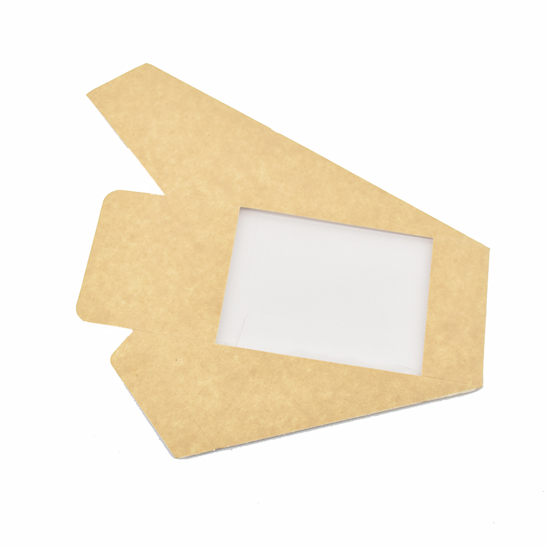 Biodegradable Compostable Food Grade Kraft Paper Sandwich Box Packaging Disposable Natural/Brown Customizable