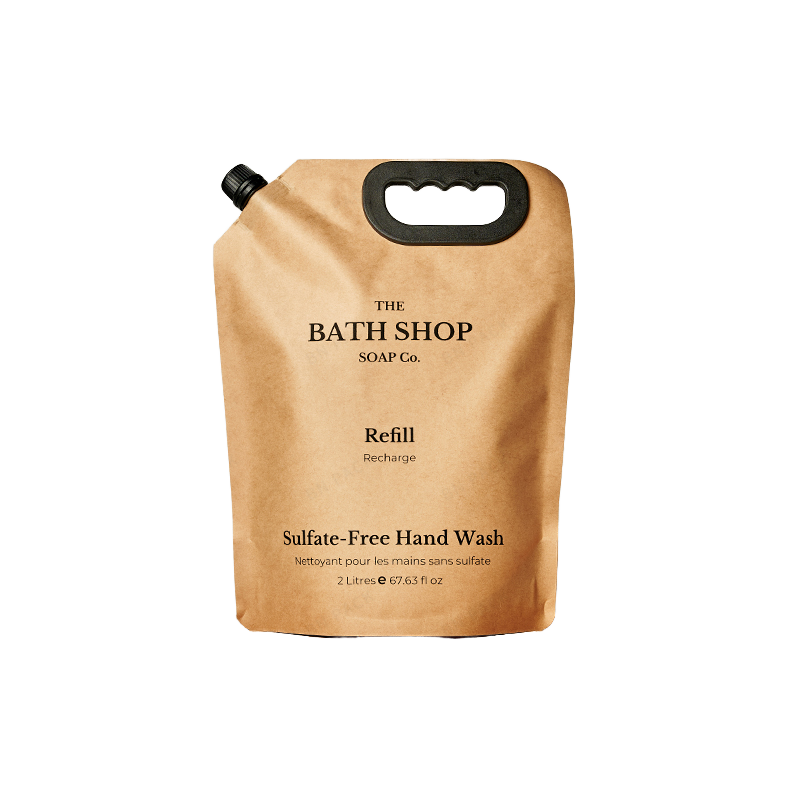 Eco-Friendly Stand-Up Kraft Paper Spout Pouch for Liquid Food Packaging Such As Shampoo Bags Juice Milk Wine Refills PE Plastic