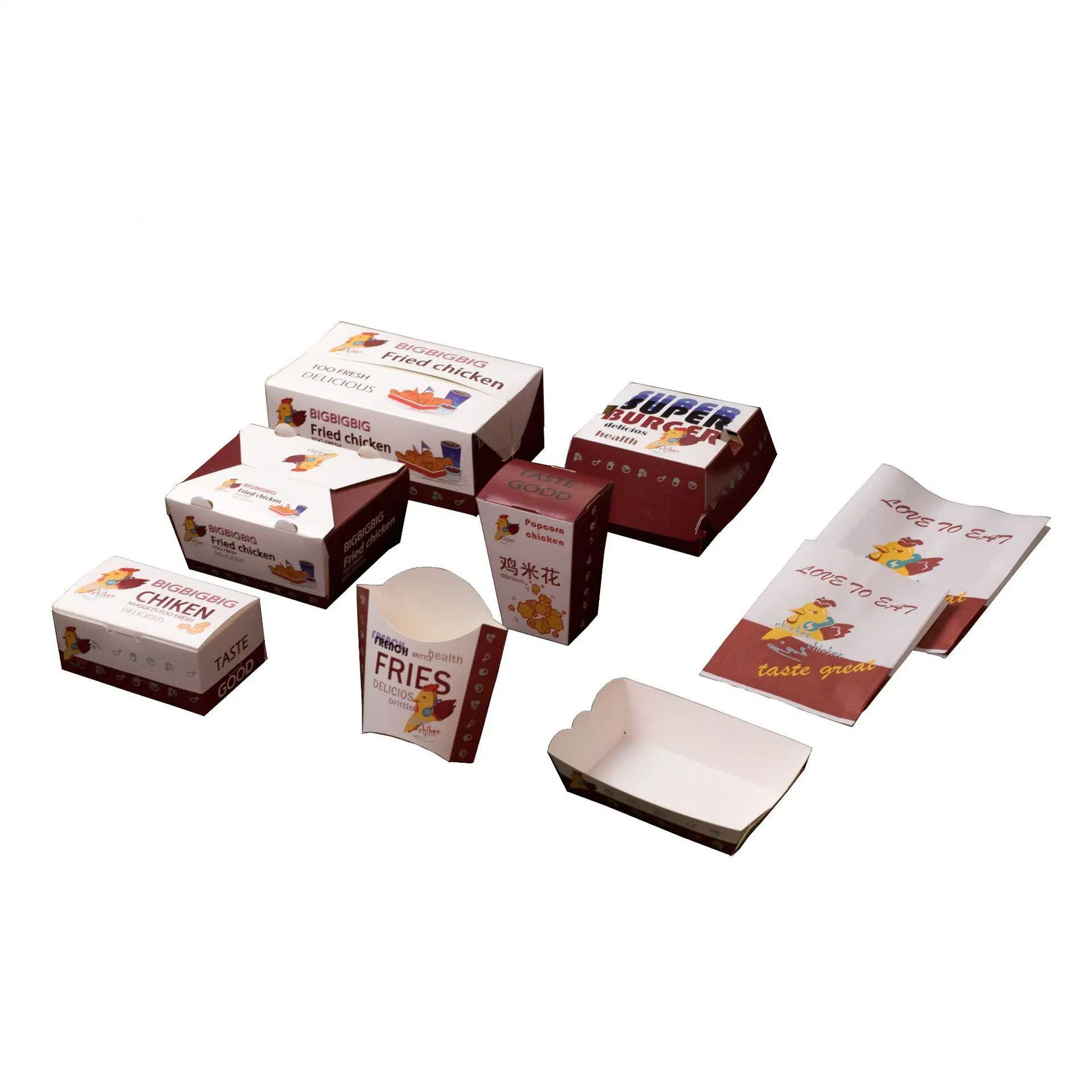 Eco-Friendly Fast Food Packaging: Custom To-Go Boxes for Fried Chicken, Burgers, & French Fries