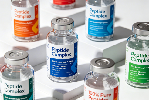 Custom Sticker logo Label for Medicine Pharmaceutical Decorative Sticker Peptide UV 3ml 10ml Custom Vial Labels for Packaging