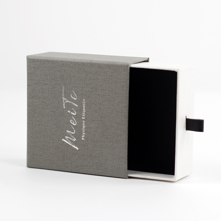 Custom Printed Jewellery Packaging Gift Paper Box Sliding Drawer Jewelry Boxes With Logo