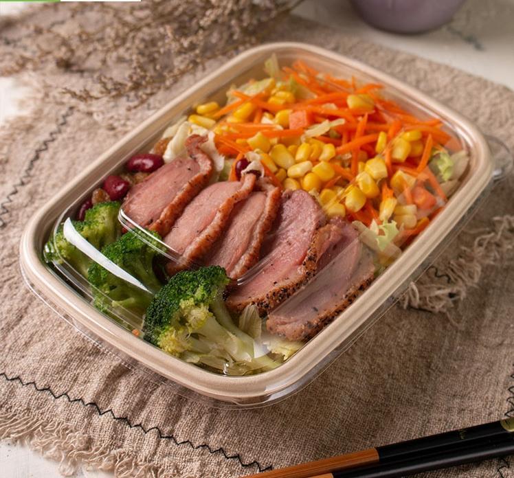 Disposable Bagasse Biodegradable Takeaway Customized Compostable Container Paper Food Packaging