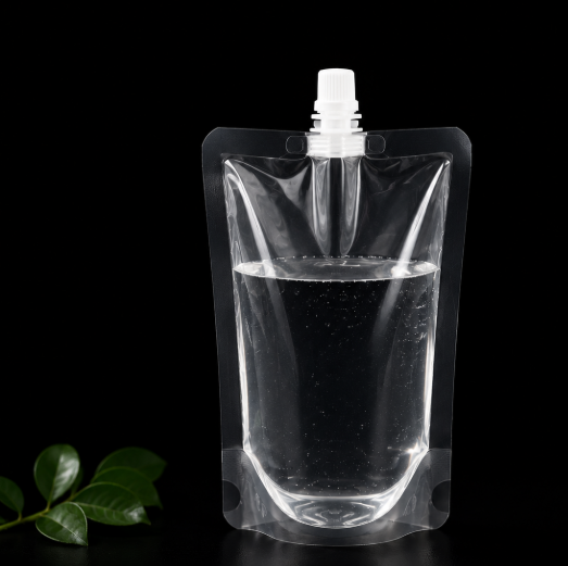 In Stock Beverage Storage Bag with Nozzle for Juice Milk Jelly Drink Packaging Gravure Printing Surface Handling Use for Beer