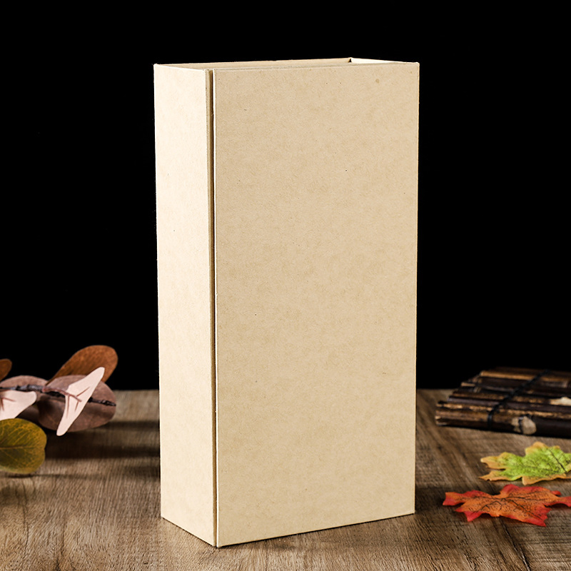 High End Kraft Customized Magnetic Close Gift Box Wine Gift Packaging