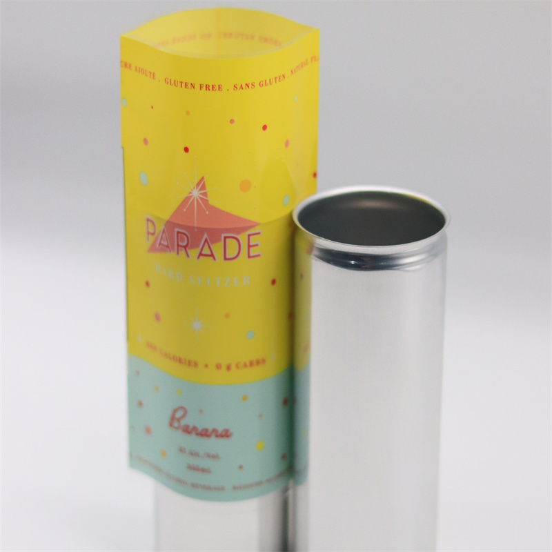 Less Cans Aluminum Beer Wine Soda Can Beverage Packaging Easy Open Ends Customized 200-500ml 7 Colors 2.10mm Tea &amp; Juice