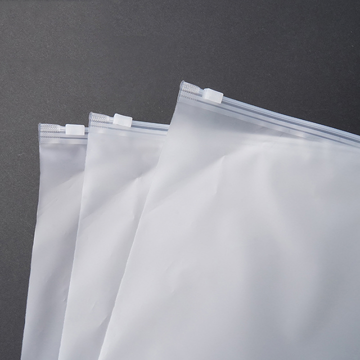 Matte Slider Ziplock Bags Custom Biodegradable Packing Bag Zipper Frosted Plastic Zip Lock Bag Clothes for Packaging