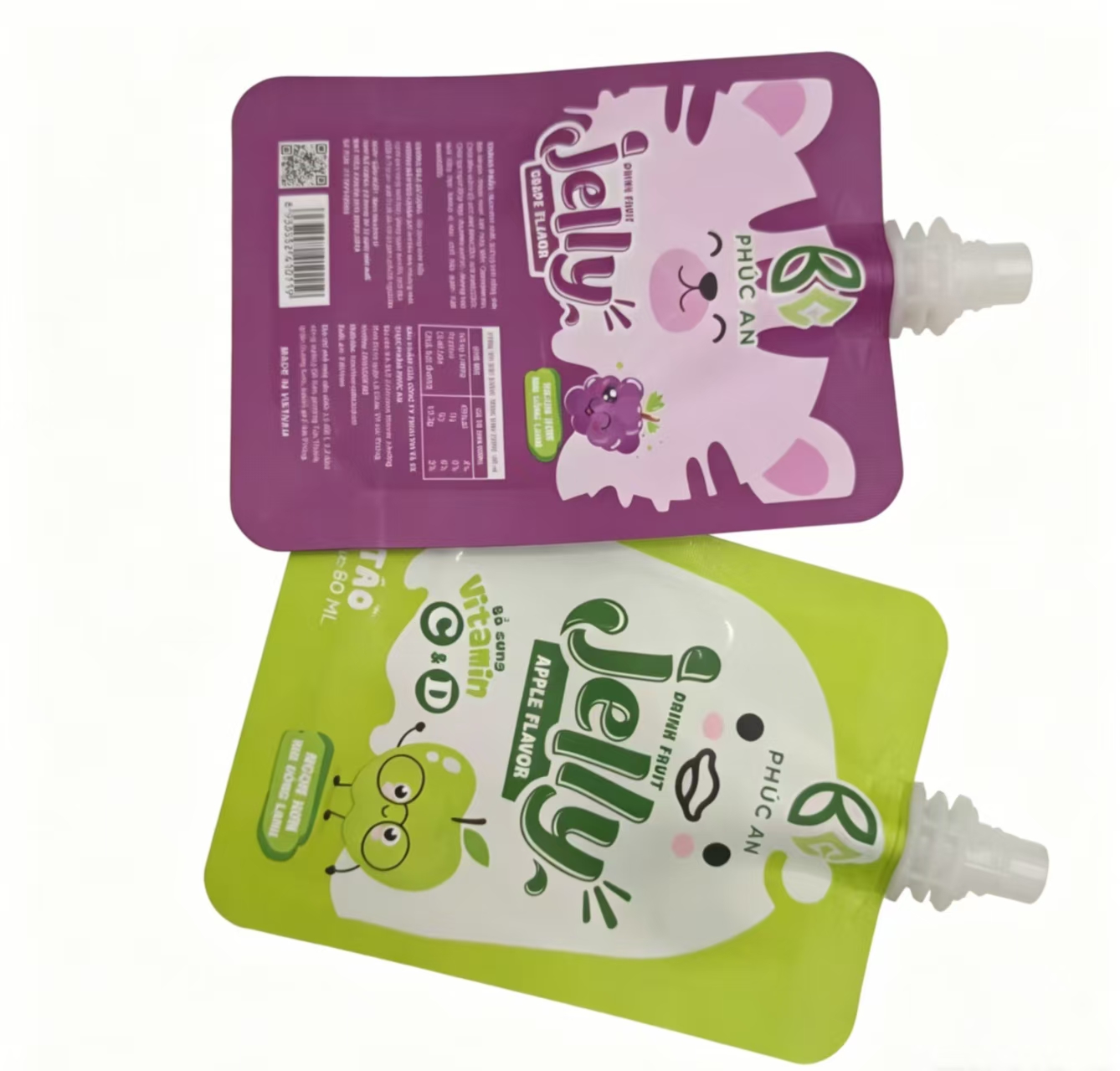 Custom Printed Juice Spout Bag Food Plastic Packaging Beverage Bag Reusable Refill Liquid Bag