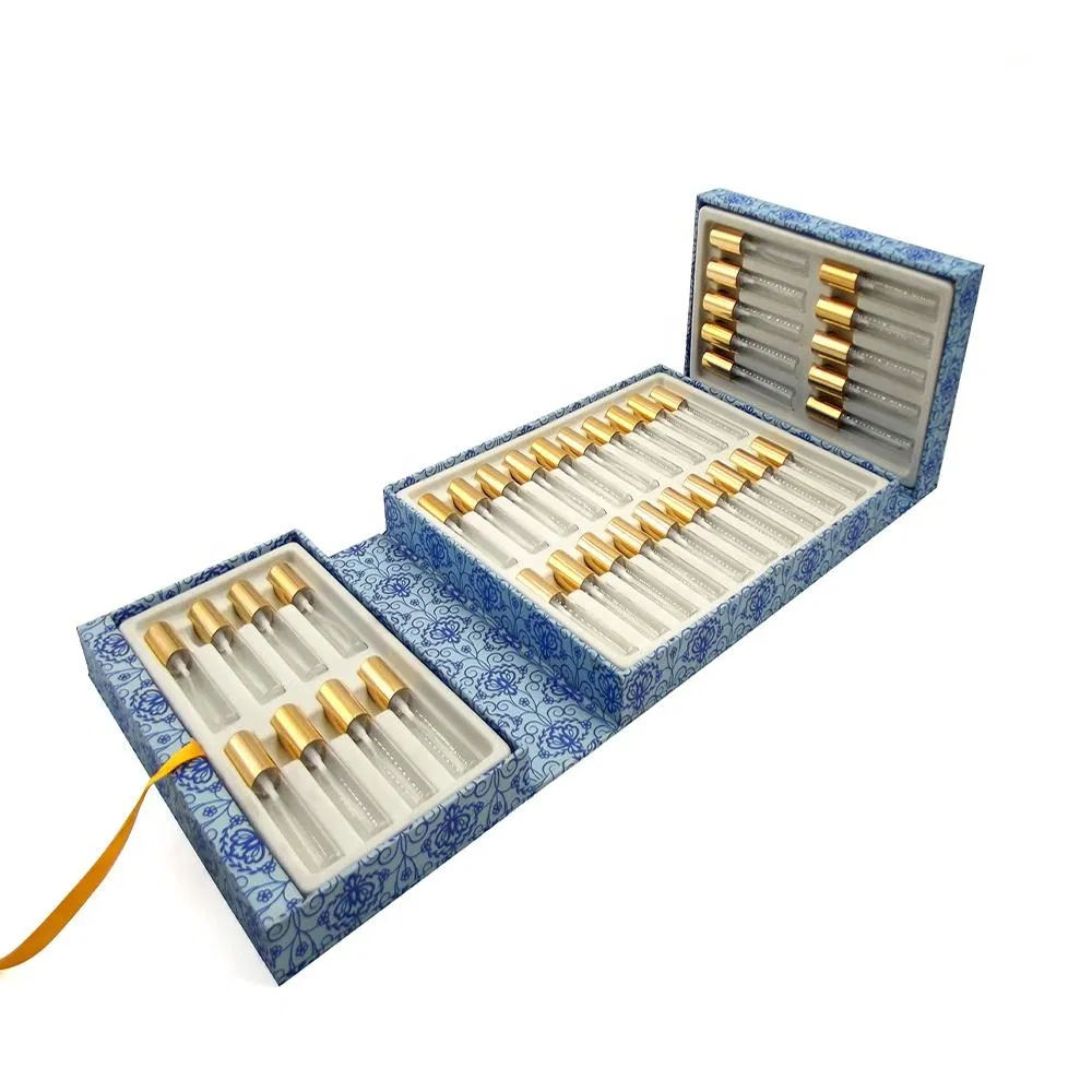Luxury Custom Logo Rigid Hollow out Cardboard Rigid Luxury Cosmetic Essential Oil Gift Perfume Box Packaging