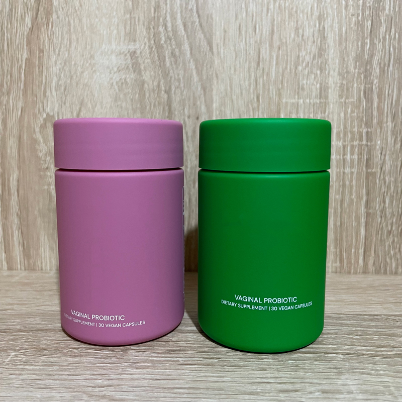 Customized Plastic Bottle 4oz 6oz 8oz 10oz Green Red HDPE Soft Touch Medicine Pill Bottles Screw Cap Packaging