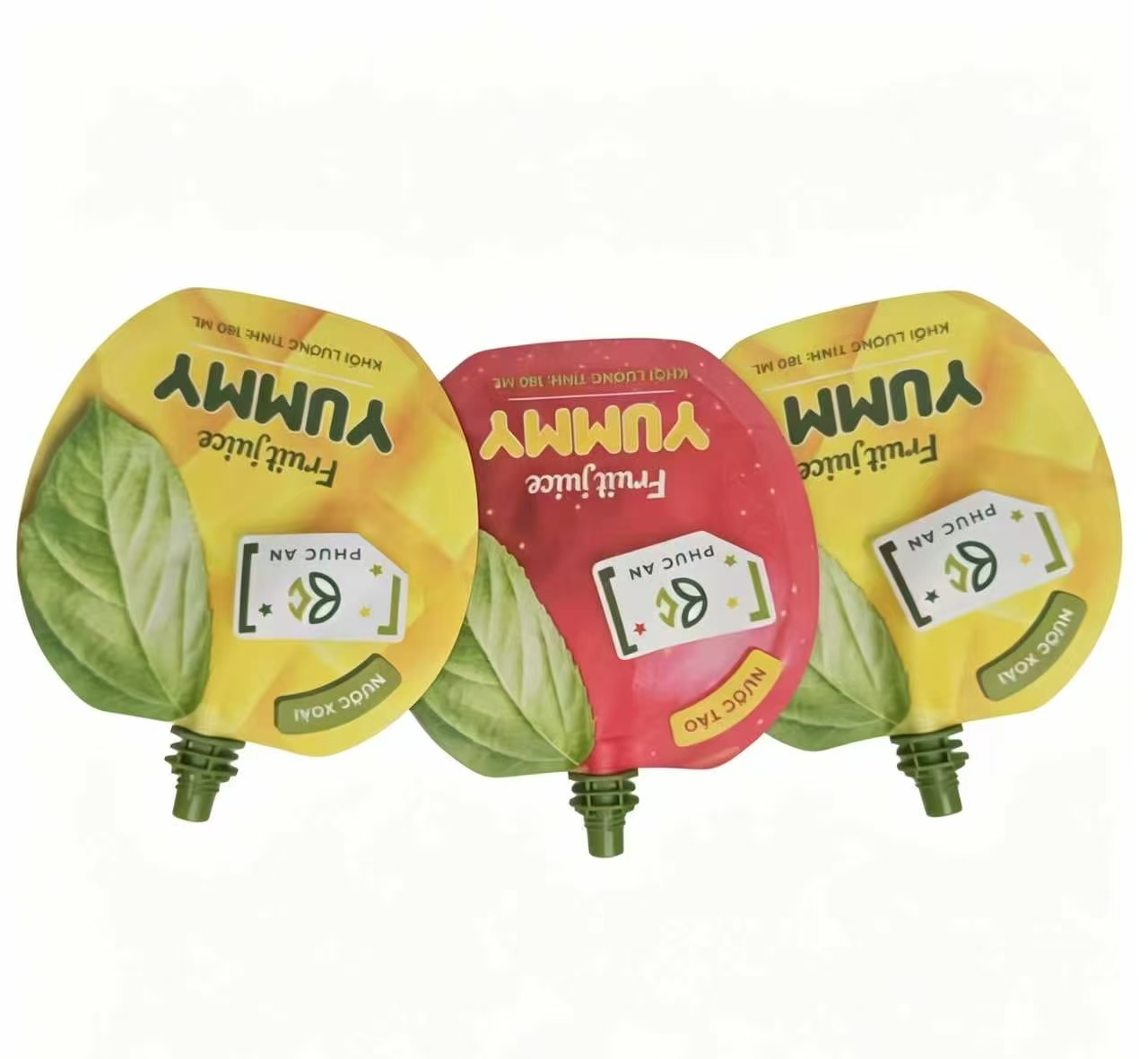 Custom Printed Juice Spout Bag Food Plastic Packaging Beverage Bag Reusable Refill Liquid Bag