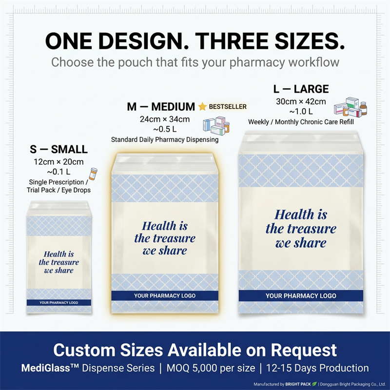 Plastic-Free Medical Packaging Glassine Pouch Sustainable Pharmaceutical Packaging EU Wholesale OEM Distributor