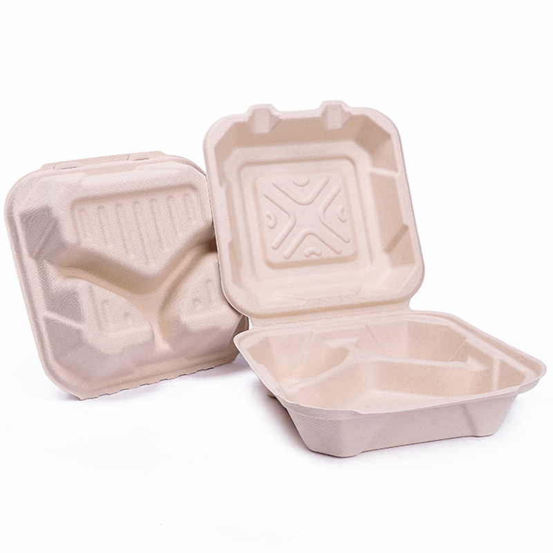 Top Sale Eco-Friendly Disposable Biodegradable Compostable Lunch Box Sugarcane Food Pack