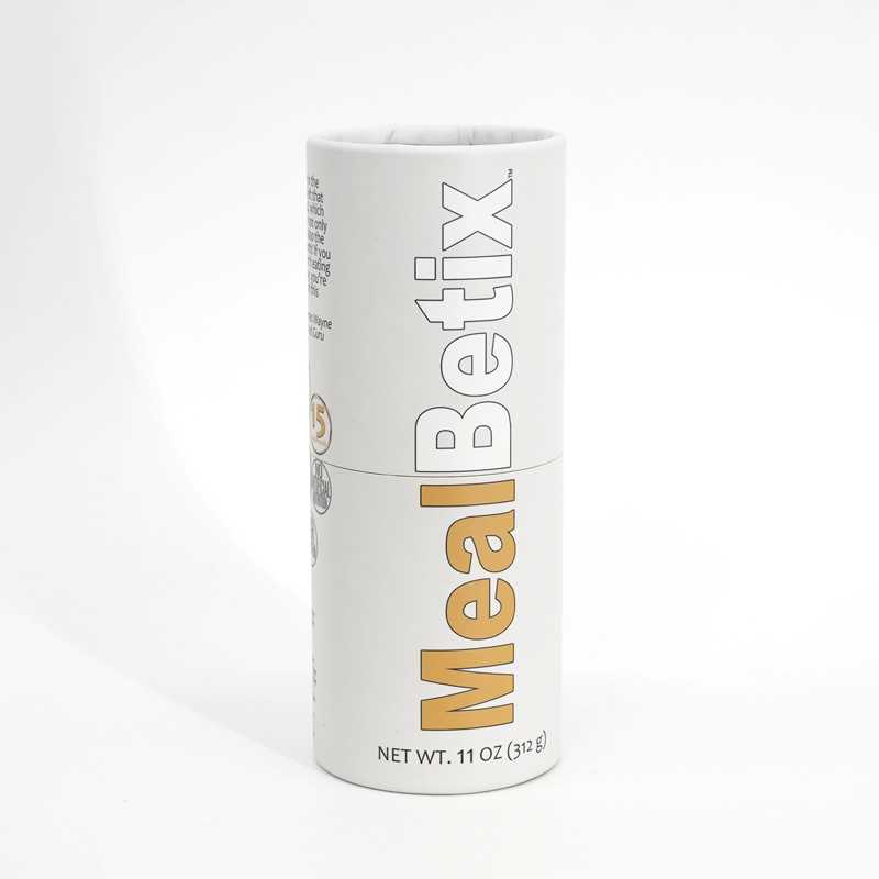 Custom Luxury Dog Shampoo Packaging White Paper Tube Pet Supplies Packaging