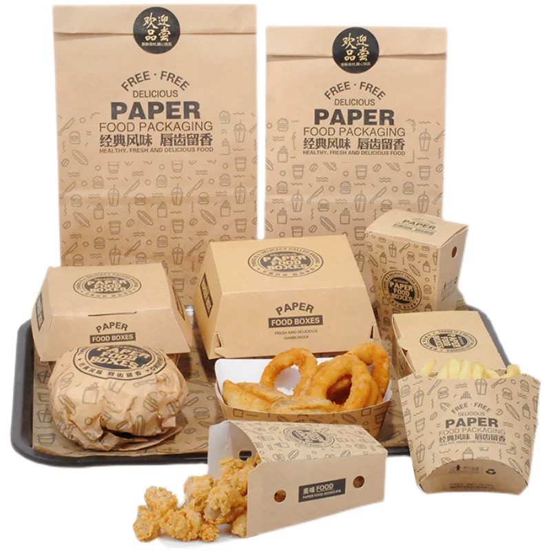 Eco-Friendly Fast Food Packaging: Custom To-Go Boxes for Fried Chicken, Burgers, &amp; French Fries