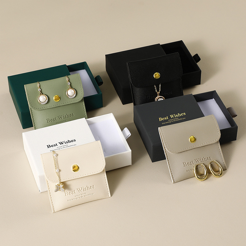 Tongxing PU Leather Buckle Storage Jewelry Gift Box Square Paper Packaging Drawer for Necklaces Rings Earrings Jewelry Box