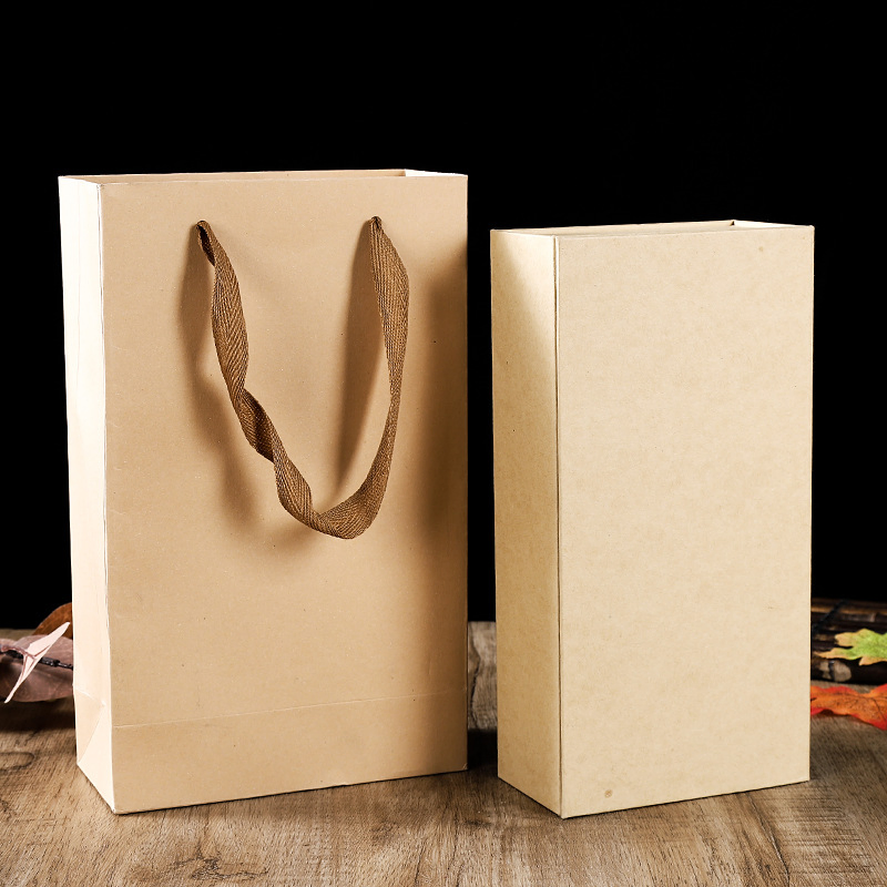 High End Kraft Customized Magnetic Close Gift Box Wine Gift Packaging