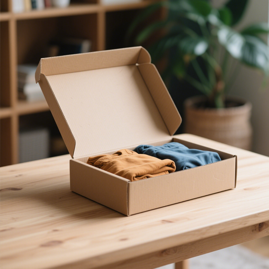 Eco-friendly Custom logo Corrugated Board Paper Boxes Packaging for Clothes Groceries Crafts Supermarkets Shops Packaging Boxes