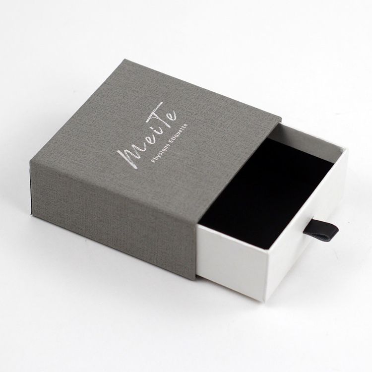 Custom Printed Jewellery Packaging Gift Paper Box Sliding Drawer Jewelry Boxes With Logo