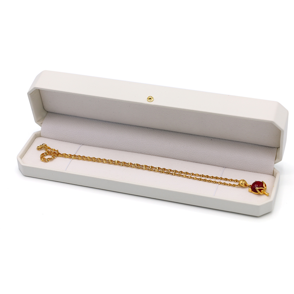 FADELI PACKING-Custom Logo Luxury White PU Leather Ring Box for Jewelry Customizable Luxury Packaging