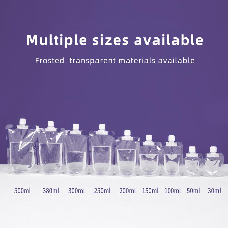 Eco Friendly Spout Pouch Stand up Bag Reusable Leak Proof Bag for Drink Condiment Packaging BPA Free Spout Stand up Pouch