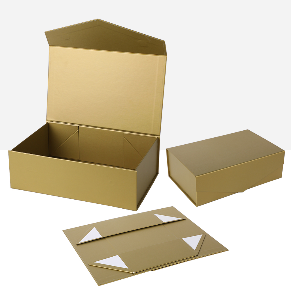 OPACK Luxury Custom Logo Printed Rigid Paper Box Flat Folding Foldable Magnetic Gift Packaging Cardboard Boxes
