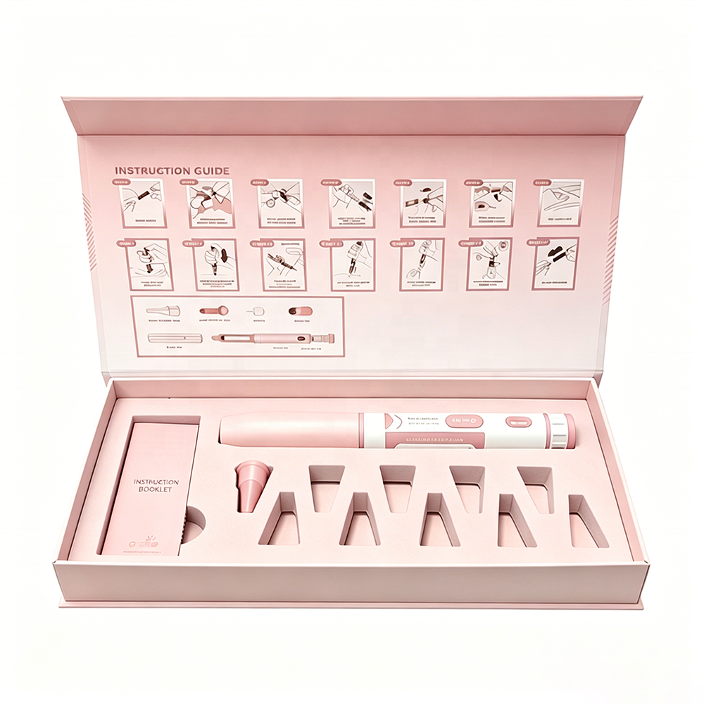 Custom Logo Waterproof Recycled Materials Medicine Packaging 3ml 10ml Hologram Label Peptide Box 1pack 2Vials Matt Lamination