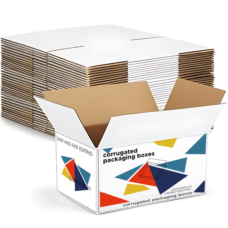 Custom Wholesale Heavy Duty Corrugated Shipping Boxes Packing Carton Packaging Corrugated Cardboard Box With Logo