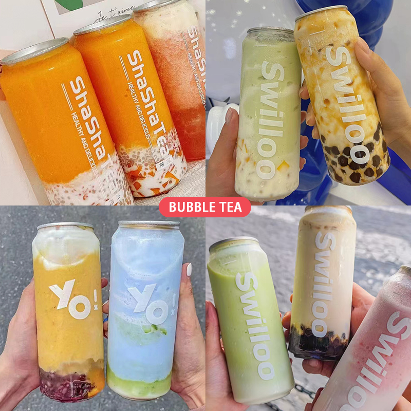 BSBH 500ml Plastic Cans For Beverage Soda Iced Coffee Cold Beer Plastic Pet Can Bottle