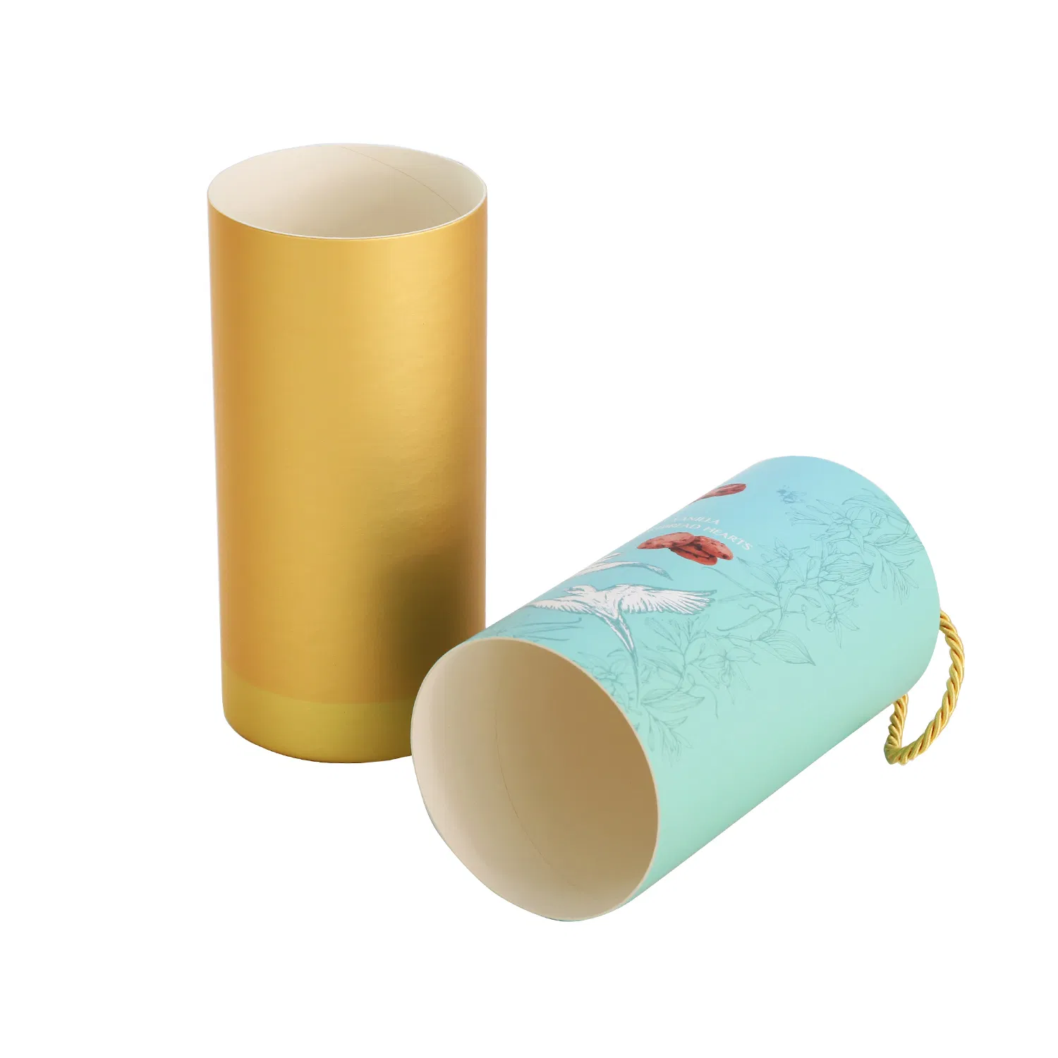 Recycled Custom Round Cylinder Box Paper Tube Packaging for Tea Wine Coffee Bean