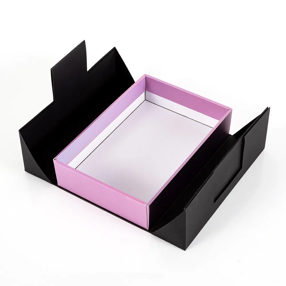 Double-Flap and Drawer Luxury Gift Packaging with Metal Tag for Moon Cake Packing