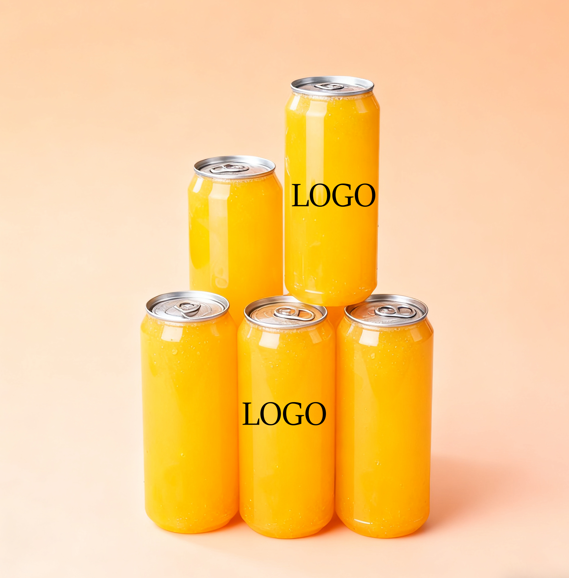 Custom Logo PET Pull-ring Plastic Bottles 300ml/500ml/650ml Beverage Clear Plastic Can For Soda Juice Water Cream Packaging